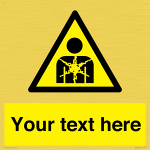 Custom Warning substance or mixture presenting a health hazard